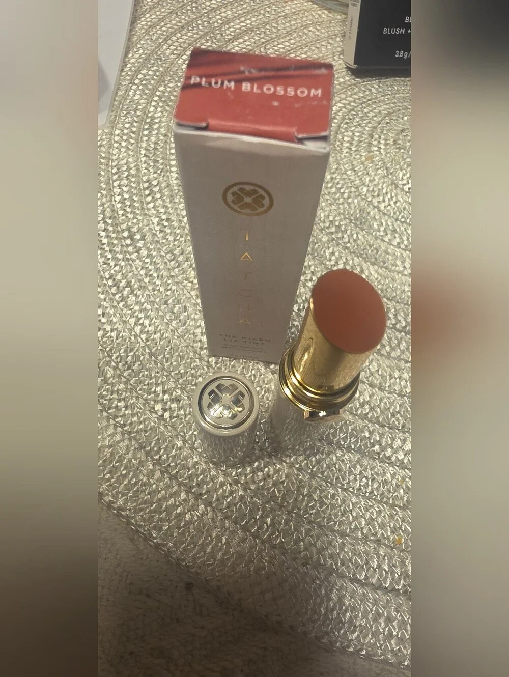 Tatcha Plum Blossom Coral Pink Lipstick SPF 25 (New)